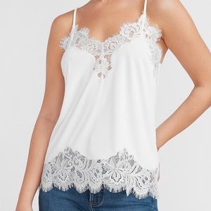 Express Lace Trim V-Neck Cami